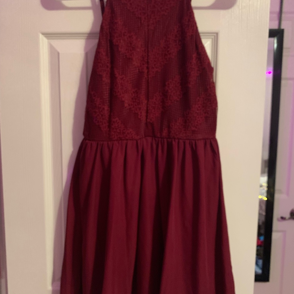 red dress